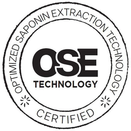 OSE TECHNOLOGY OPTIMIZED SAPONIN EXTRACTION TECHNOLOGY CERTIFIED trademark