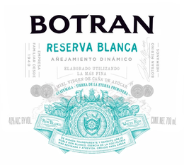 BOTRAN RESERVA BLANCA AÑEJAMIENTO DINÁMICO ELABORADO UTILIZANDO LA MÁS FINA MIEL VIRGEN DE CAÑA DE AZÚCAR GUATEMALA - TIERRA DE LA ETERNA PRIMAVERA EMPRESA FAMILIAR DESDE 1940 BOTRAN MERINO BOTRAN MERINO HERMANOS FERMENTACION CON LEVA- PIÑA VIRGIN SUGAR CANE HONEY CASA BOTRAN -EMA SOLERA ANEJO RON BLANCO WHITE RUM DE MIRADA TRANSPARENTE Y ESPÍRITU AÑEJO NOBLE RON BLANCO, ESENCIA DE LA COCTELERÍA MÁS REFINADA Y ATREVIDA. CREADO PARA CREAR 40% ALC. BY VOL CONT. NET. 700 ML trademark