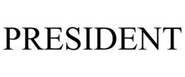 PRESIDENT trademark