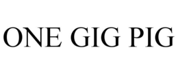 ONE GIG PIG trademark