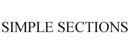 SIMPLE SECTIONS trademark