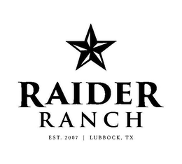 RAIDER RANCH EST. 2007 | LUBBOCK, TX trademark