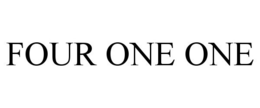 FOUR ONE ONE trademark