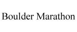 BOULDER MARATHON trademark