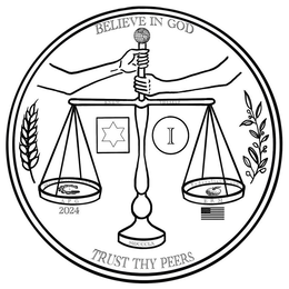 BELIEVE IN GOD CL APG 2024 2 I FEDERALIST COIN ERM USA MDCCCLX TRUST THY PEERS trademark