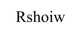 RSHOIW trademark