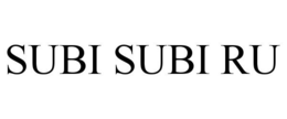 SUBI SUBI RU trademark