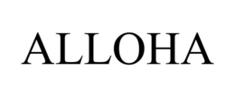ALLOHA trademark