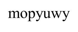 MOPYUWY trademark