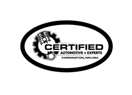 CERTIFIED AUTOMOTIVE EXPERTS FARMINGTON, NM USA trademark