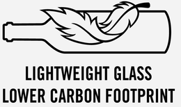 LIGHTWEIGHT GLASS LOWER CARBON FOOTPRINT trademark