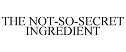 THE NOT-SO-SECRET INGREDIENT trademark
