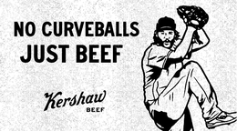 NO CURVEBALLS JUST BEEF KERSHAW BEEF trademark