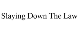 SLAYING DOWN THE LAW trademark