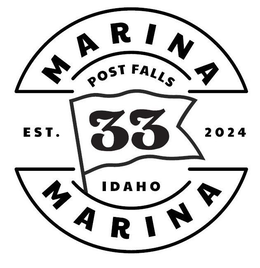 MARINA POST FALLS EST 33 2024 IDAHO MARINA trademark