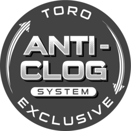 TORO EXCLUSIVE ANTI-CLOG SYSTEM trademark