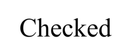 CHECKED trademark