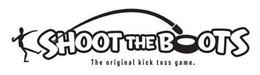 SHOOT THE BOOTS THE ORIGINAL KICK TOSS GAME. trademark