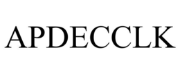 APDECCLK trademark