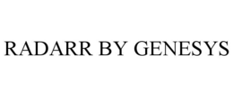 RADARR BY GENESYS trademark