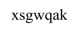XSGWQAK trademark