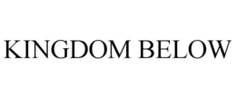 KINGDOM BELOW trademark