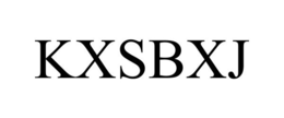 KXSBXJ trademark