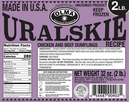 OLMA PREMIUM QUALITY WHOLESALE DISTRIBUTOR URALSKIE trademark