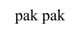 PAK PAK trademark
