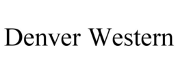DENVER WESTERN trademark