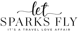 LET SPARKS FLY IT'S A TRAVEL LOVE AFFAIR trademark