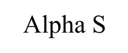 ALPHA S trademark