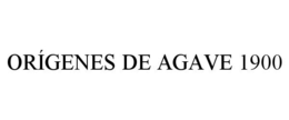 ORÍGENES DE AGAVE 1900 trademark