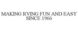 MAKING RVING FUN AND EASY SINCE 1966 trademark