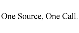 ONE SOURCE, ONE CALL. trademark