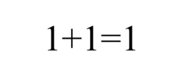 1+1=1 trademark