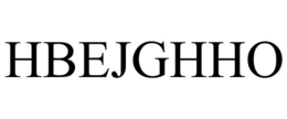 HBEJGHHO trademark