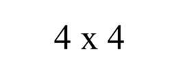 4 X 4 trademark