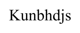 KUNBHDJS trademark