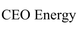 CEO ENERGY trademark