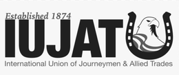 ESTABLISHED 1874 IUJAT INTERNATIONAL UNION OF JOURNEYMEN & ALLIED TRADES trademark