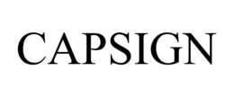 CAPSIGN trademark