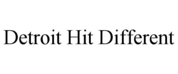 DETROIT HIT DIFFERENT trademark