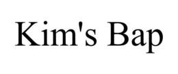 KIM'S BAP trademark