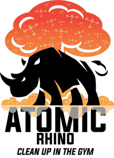 ATOMIC RHINO CLEAN UP IN THE GYM trademark