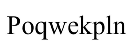 POQWEKPLN trademark