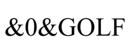 &0&GOLF trademark