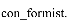 CON_FORMIST. trademark