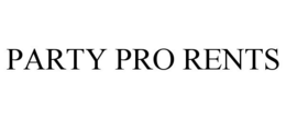 PARTY PRO RENTS trademark