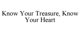 KNOW YOUR TREASURE, KNOW YOUR HEART trademark
